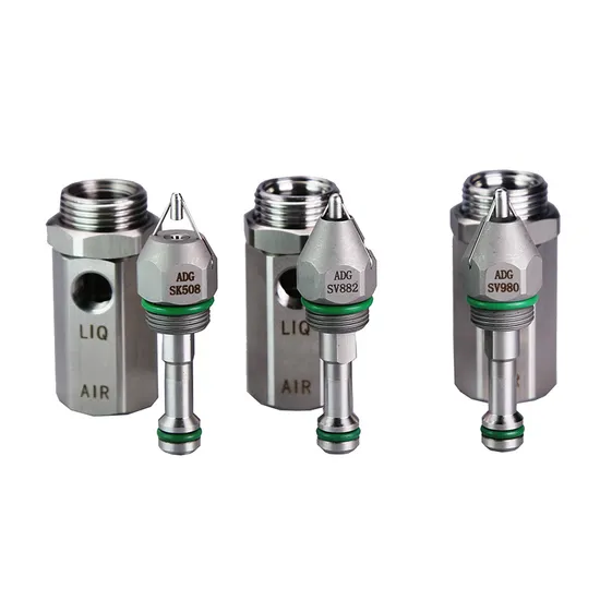 30 60 80 Degree Disinfection Ultrasonic Air Atomizing Mixing Dry Fog Mist Spray Nozzle