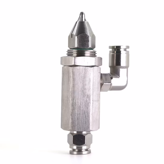 30 60 80 Degree Disinfection Ultrasonic Air Atomizing Mixing Dry Fog Mist Spray Nozzle