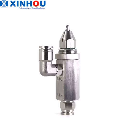 30 60 80 Degree Disinfection Ultrasonic Air Atomizing Mixing Dry Fog Mist Spray Nozzle